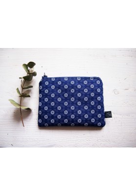 Kozmetická taška malá - vzor modrotlač