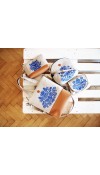ZĽAVA - Toaletná taška z ľanovej folk kolekcie-výpredaj